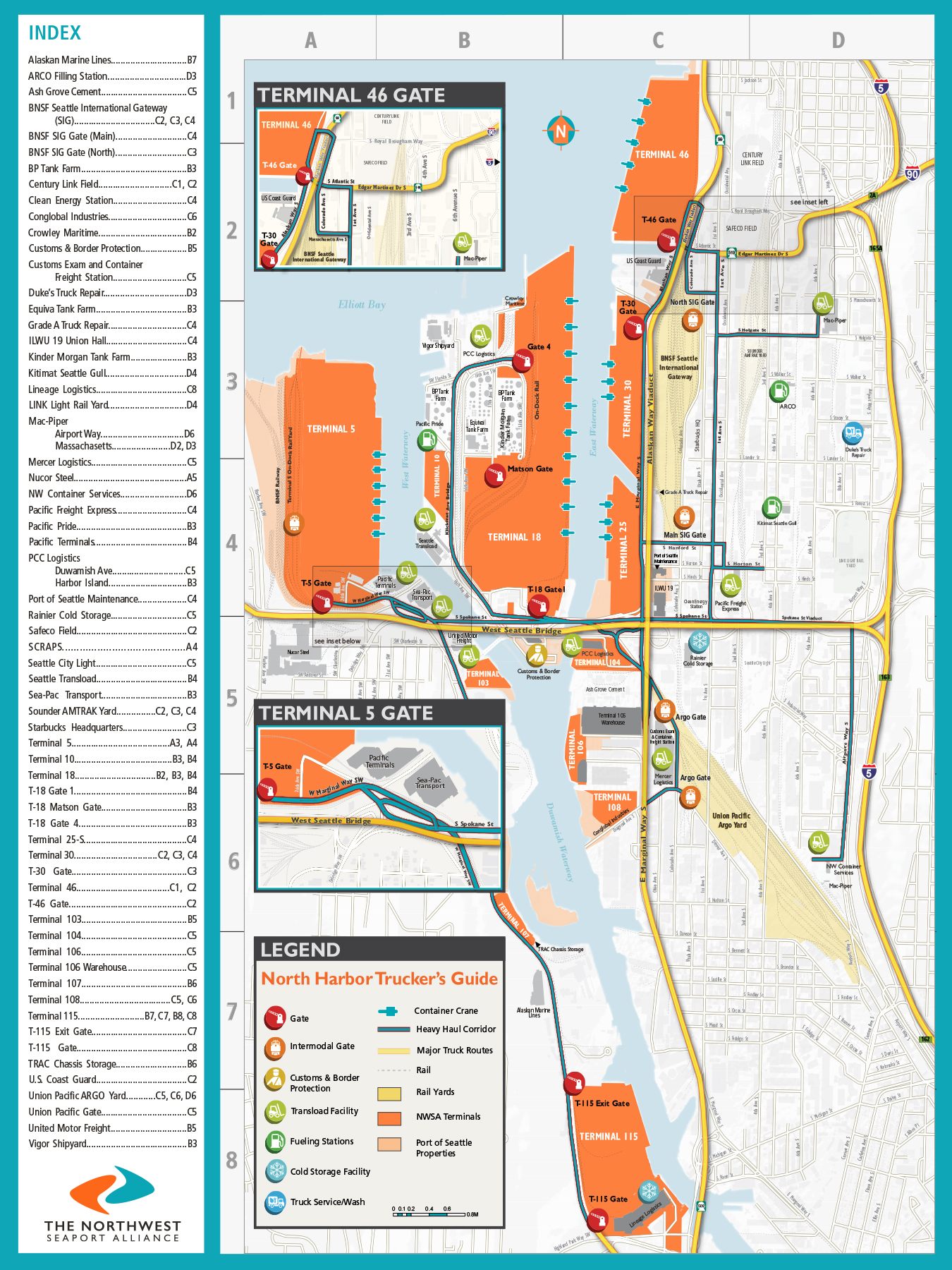 map of seattle washington cruise port